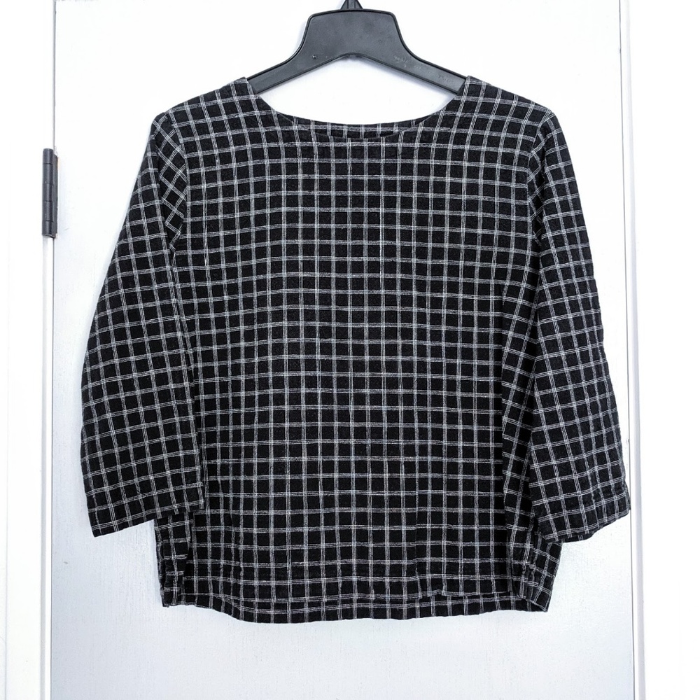 Hot Cotton Linen Blend Cropped Blouse